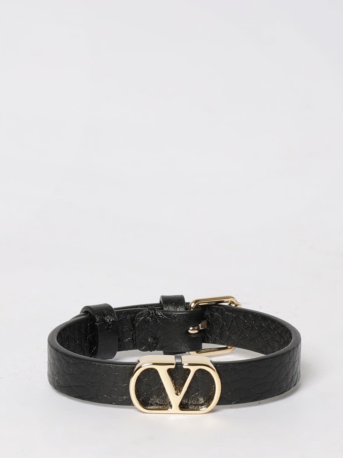 Valentino Garavani VLogo Signature Leather Bracelet
