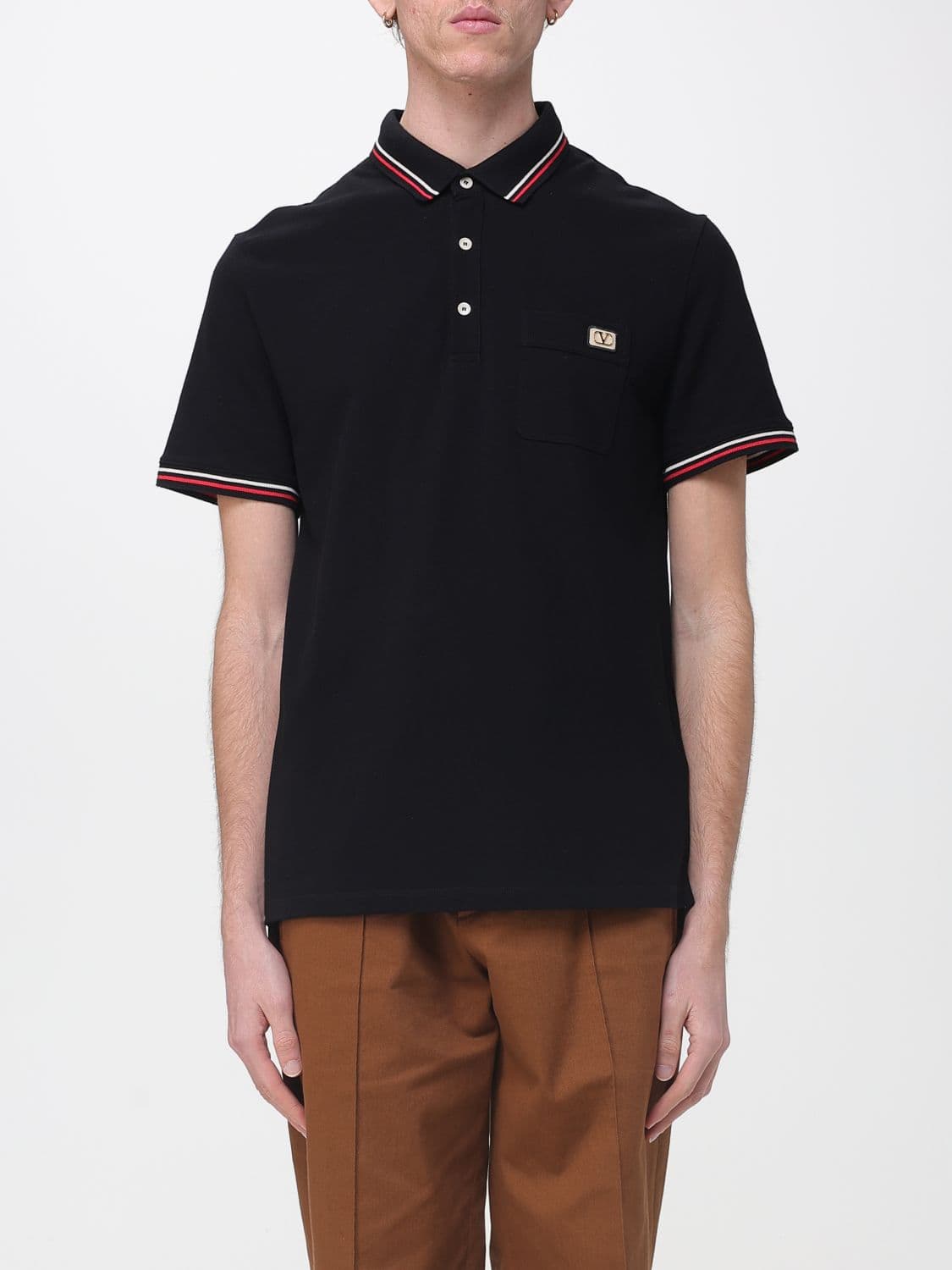 Valentino Cotton Polo Shirt with Logo
