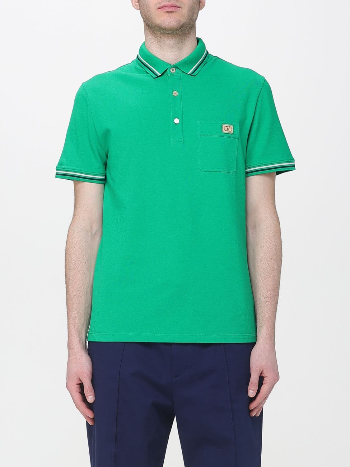 Valentino Cotton Polo Shirt with Logo