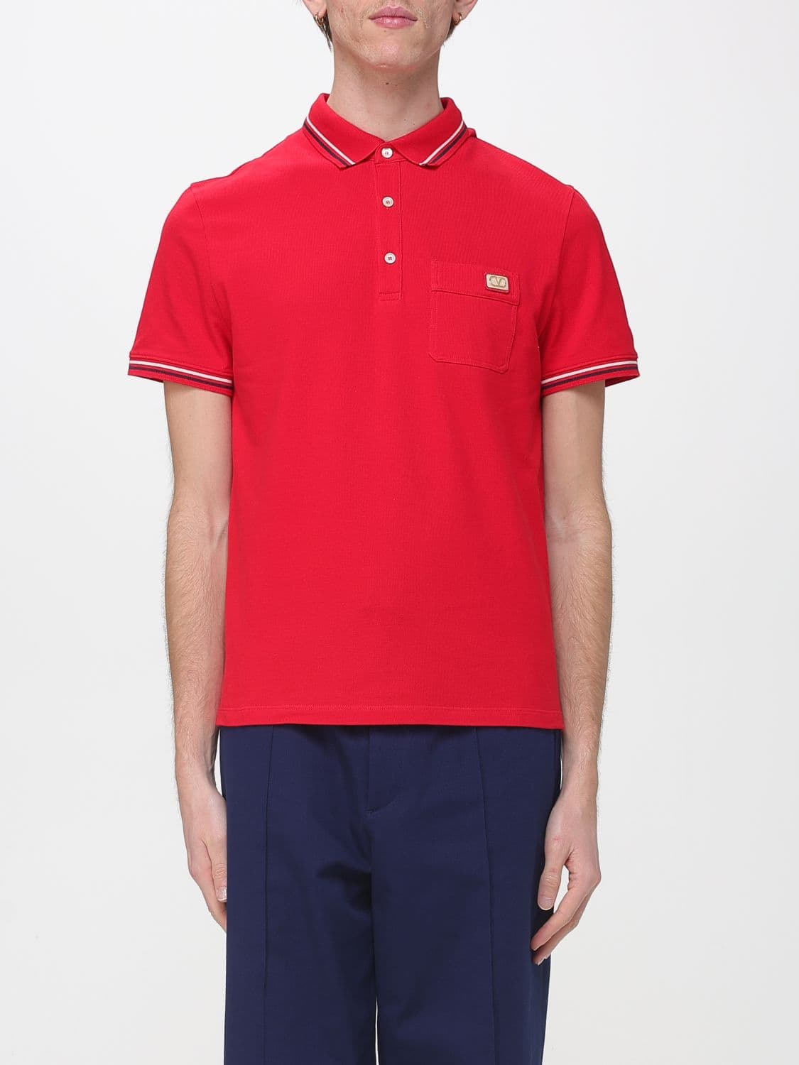 Valentino Cotton Polo Shirt with Logo