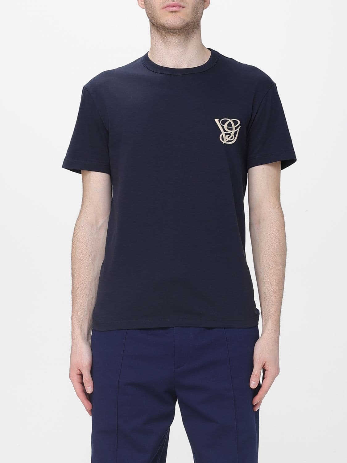 Valentino Cotton T-Shirt with Monogram