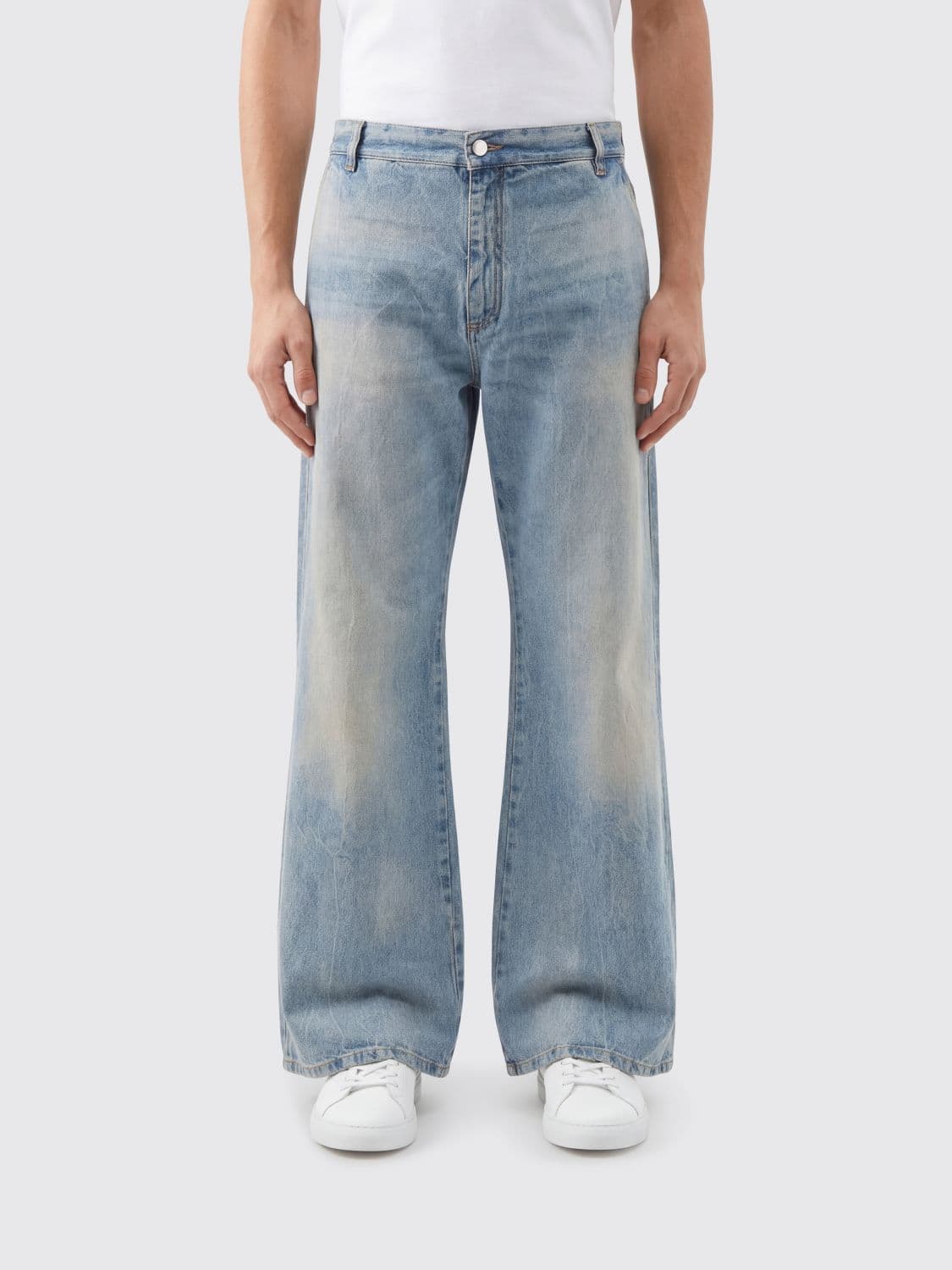 Amiri Cotton Denim Wide-Leg Jeans