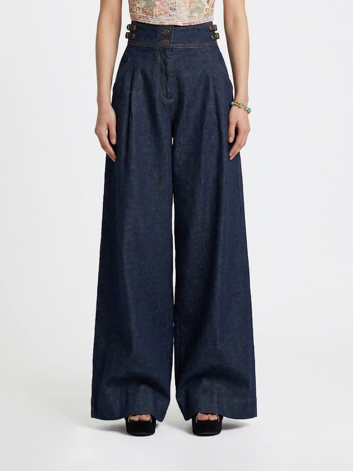 Zimmermann Cotton Denim Palazzo Jeans · 25