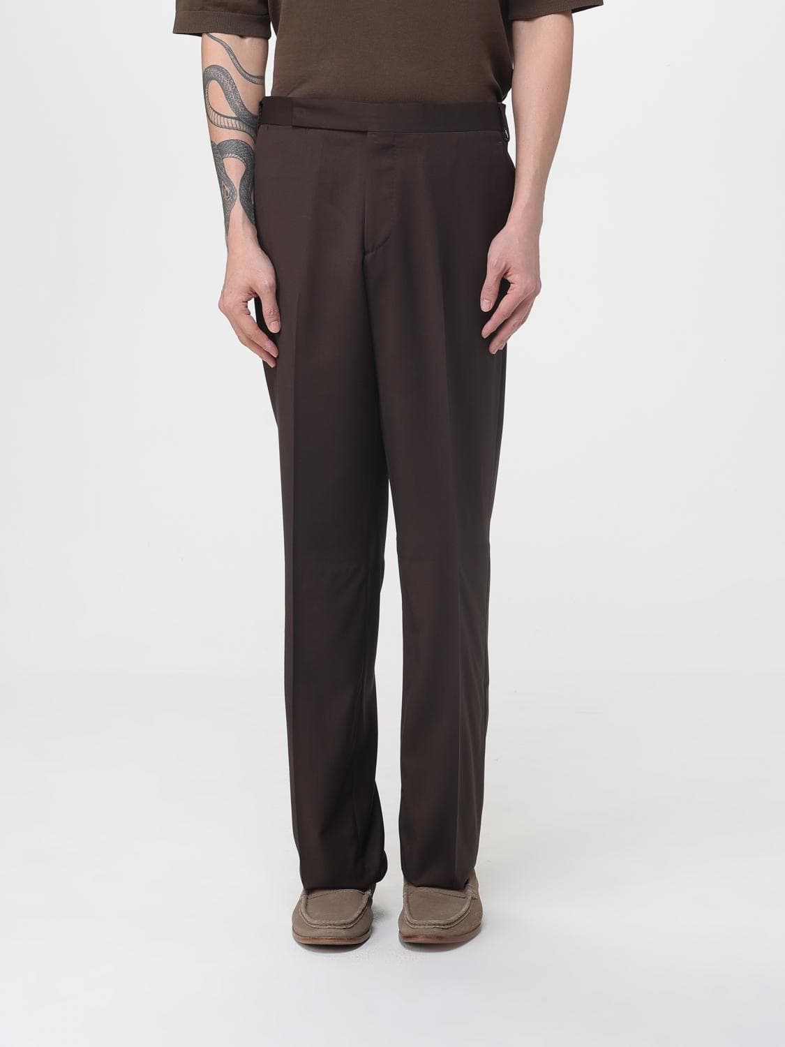Lardini Gabardine Tailored Trousers