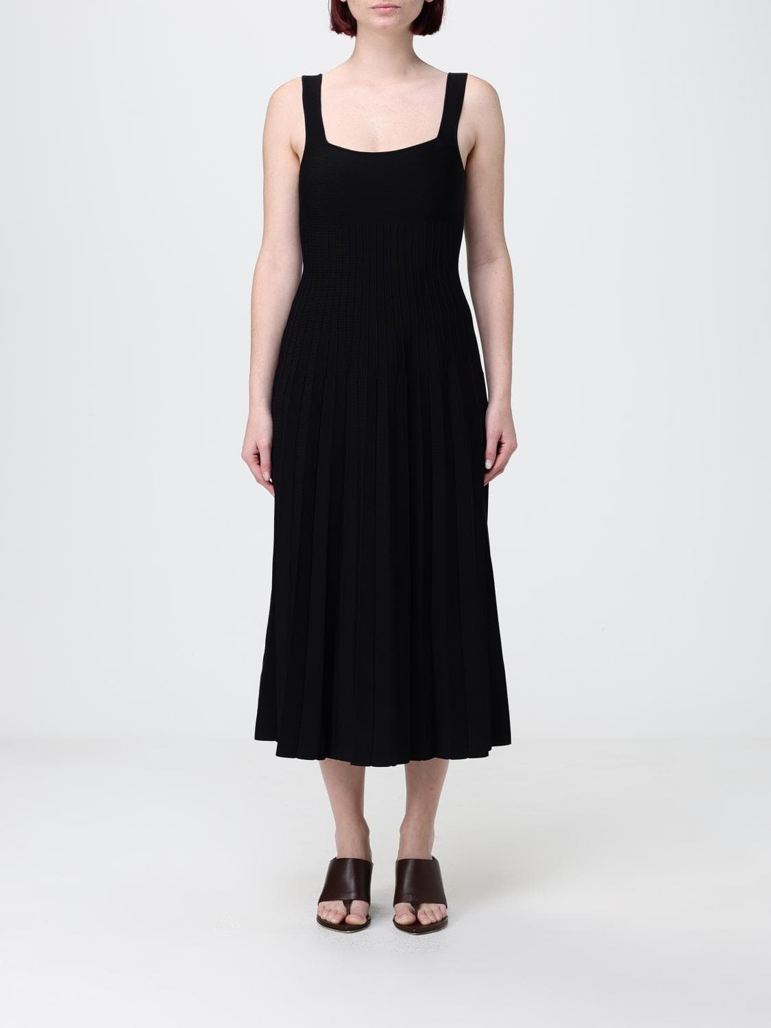 Staud Ellison Stretch Jersey Midi Dress · L