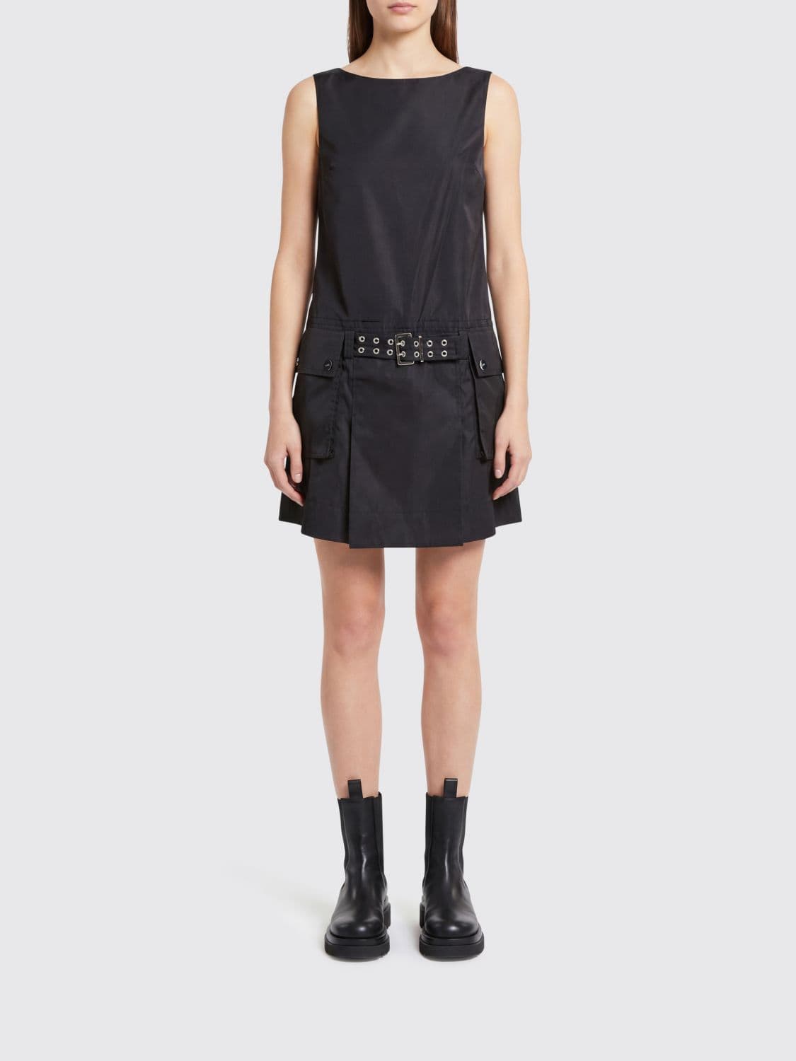 Ganni Recycled Fabric Cargo Dress