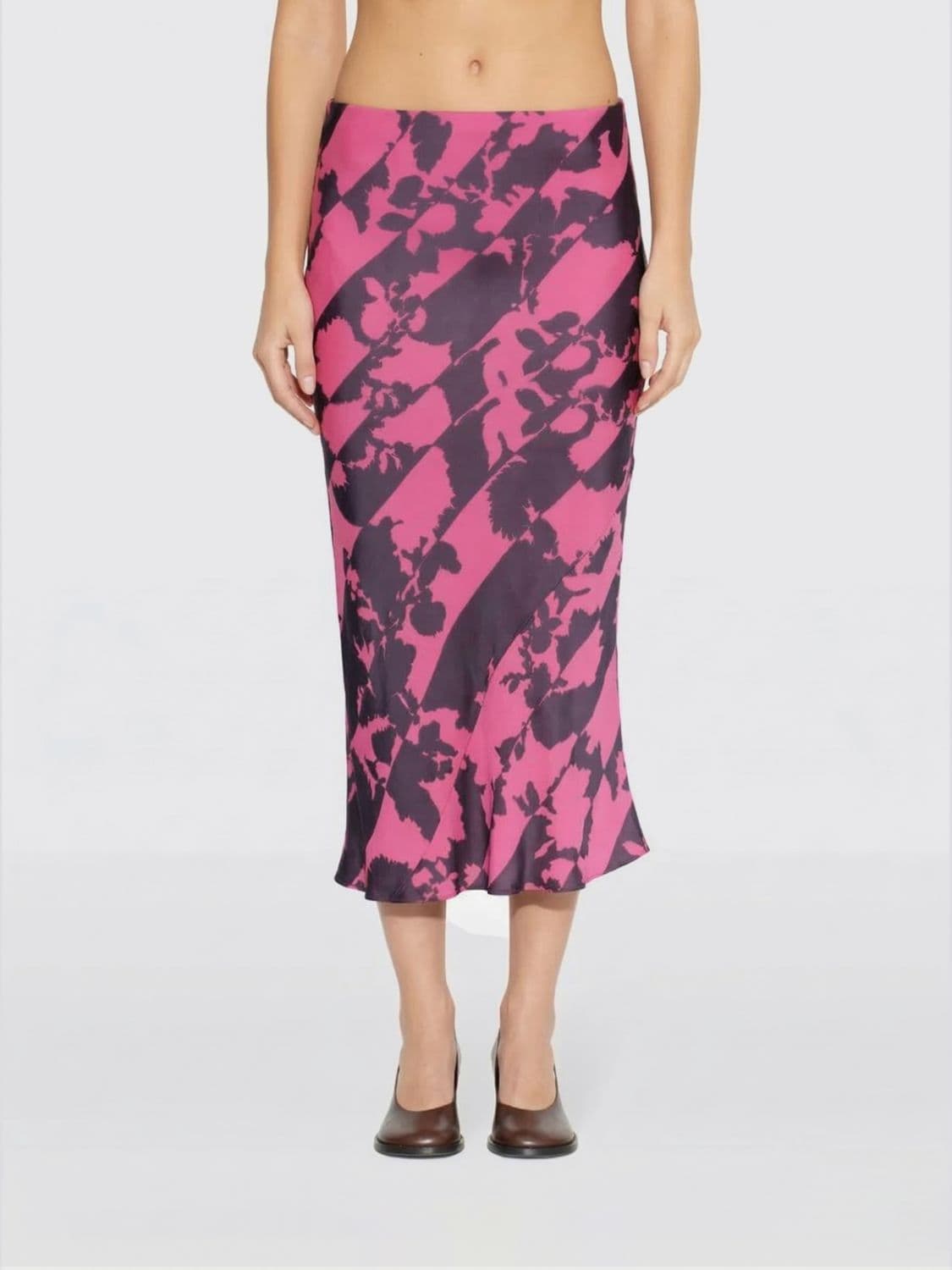 Dries Van Noten Printed Jersey Midi Skirt