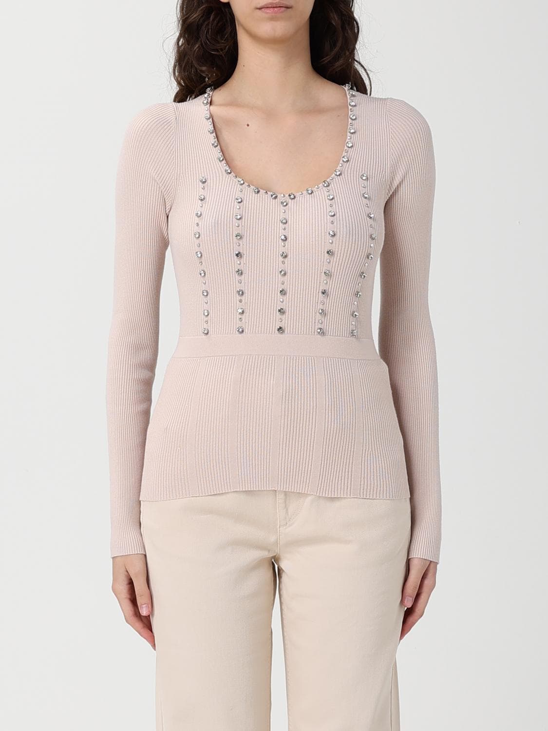 Liu Jo Viscose Knit With Crystals