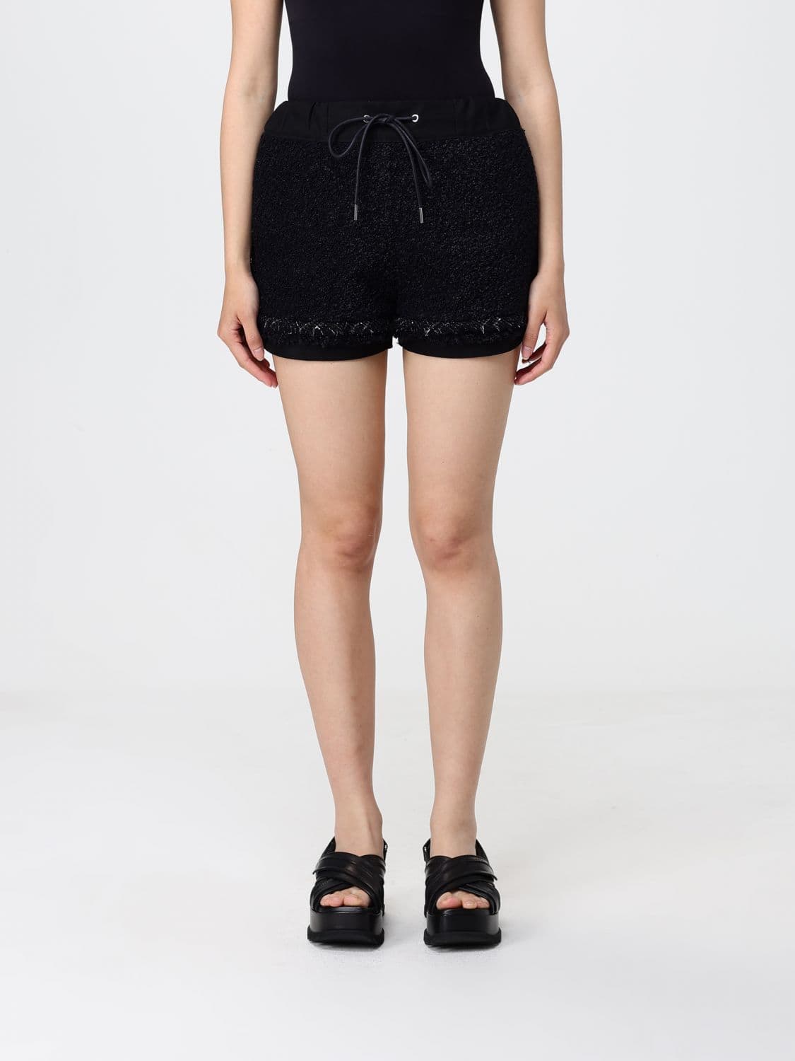Sacai Cotton Blend Drawstring Shorts