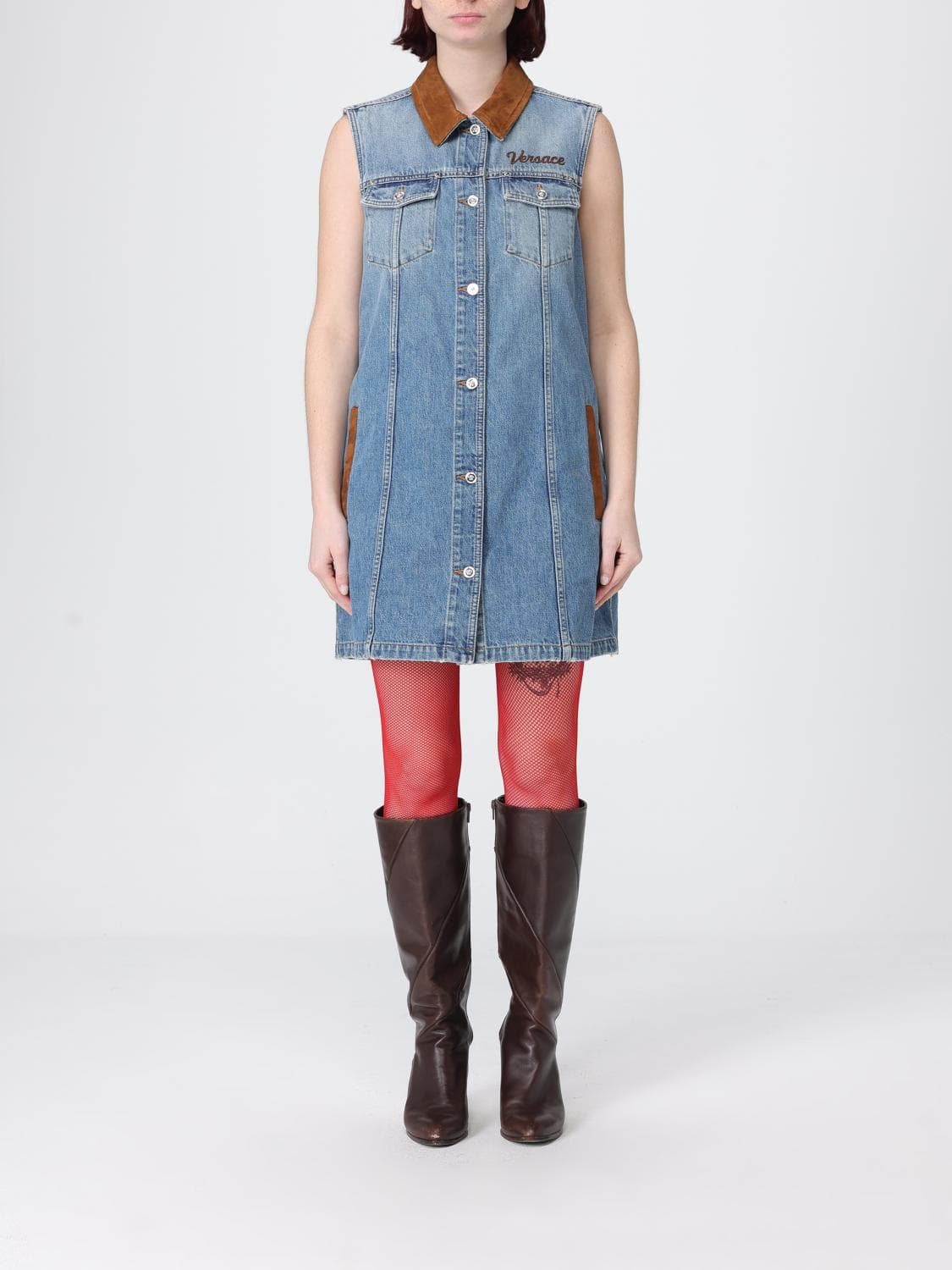 Versace Denim Shirtdress