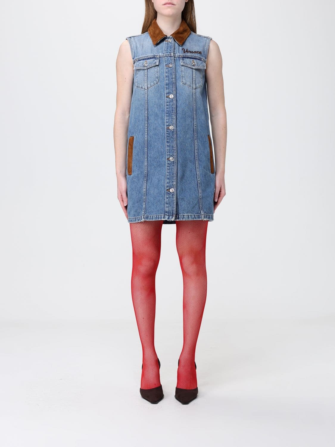 Versace Denim Shirtdress · 38