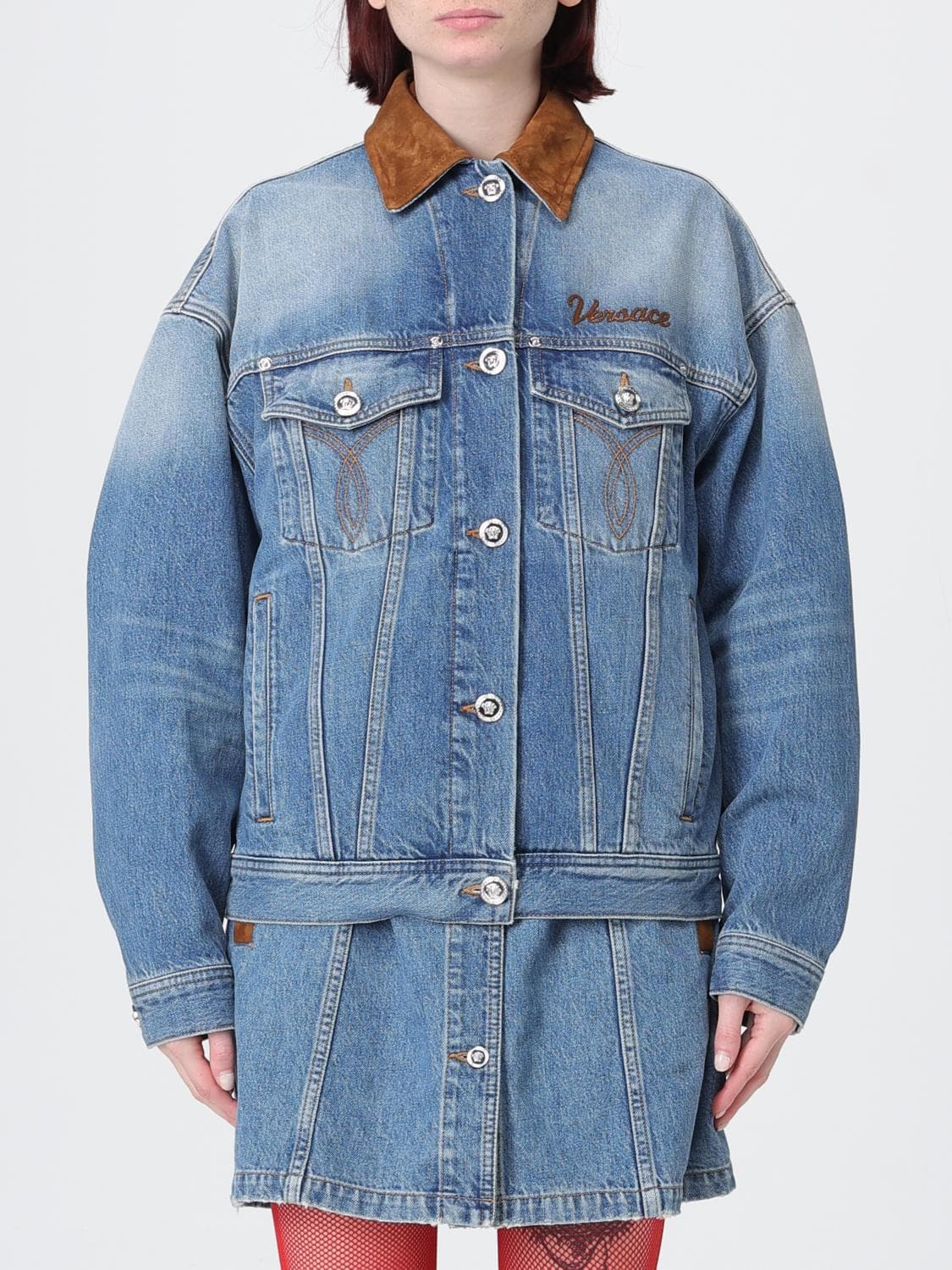 Versace Denim Jacket with Logo