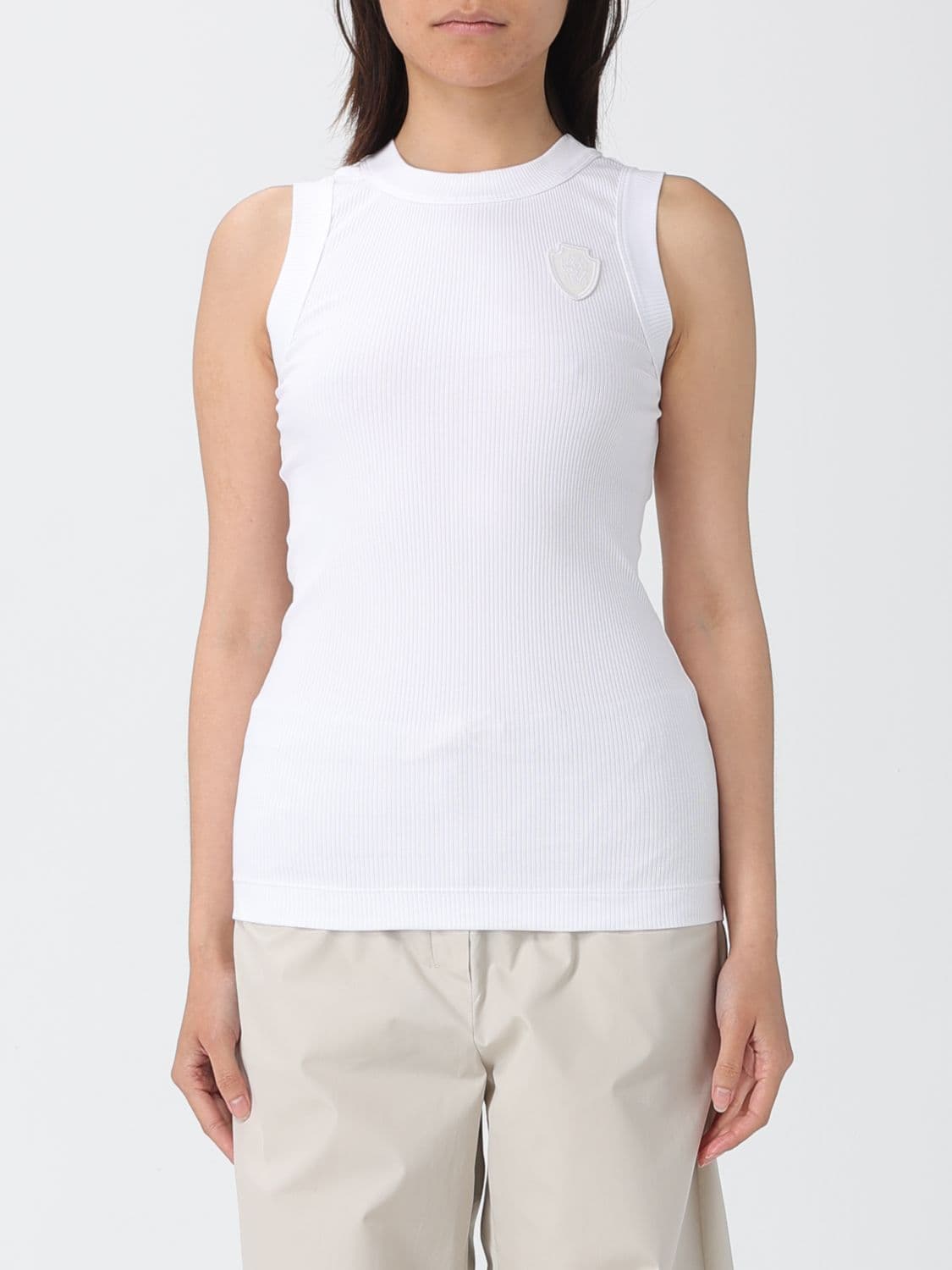 Brunello Cucinelli Cotton Top with Logo · L