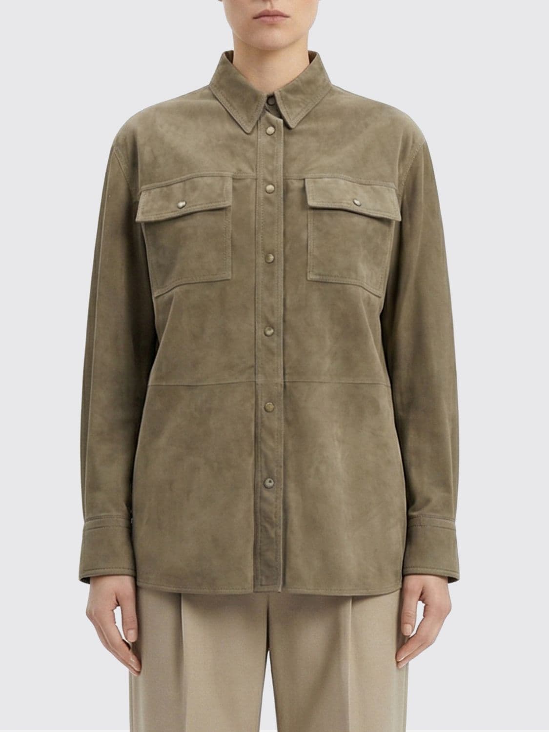Brunello Cucinelli Suede Shirt