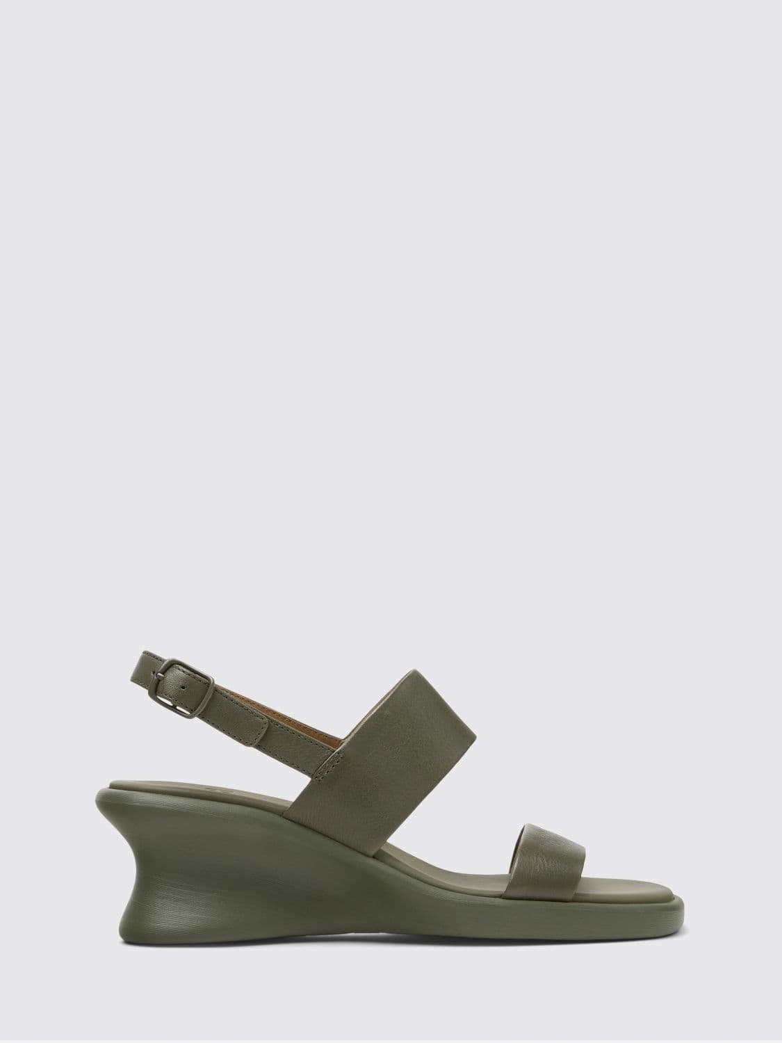 Camper Louise Leather Wedge Sandal