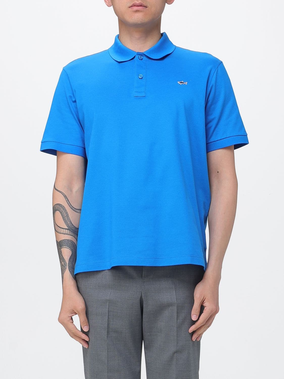 Paul & Shark Cotton Polo Shirt with Mini Logo