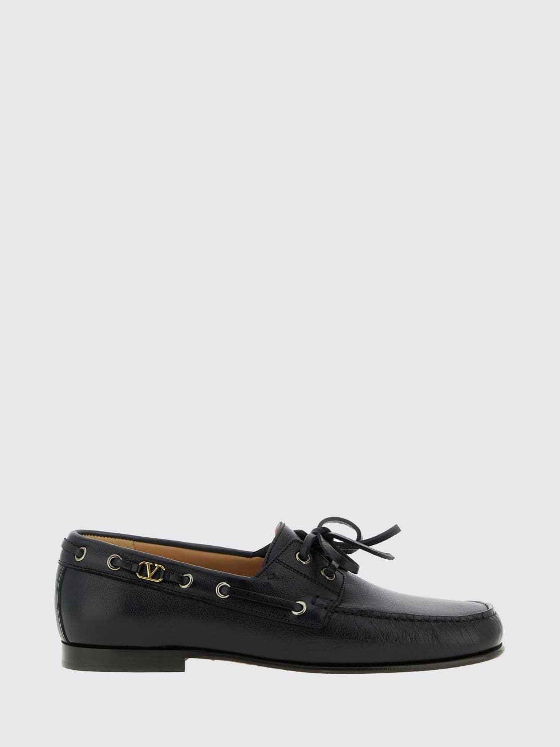 Valentino Garavani Leather Boat Loafers