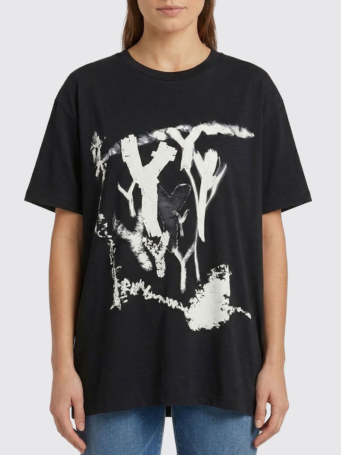 Yohji Yamamoto Oversized Printed Cotton T-shirts · 2