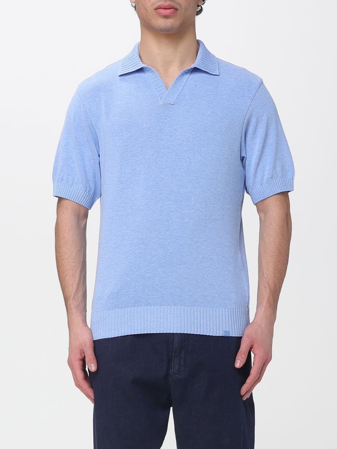 Paul & Shark Cotton Knit Polo Shirt
