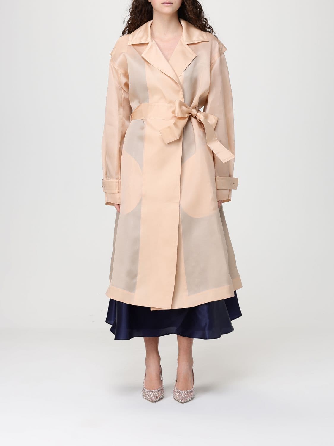 Alberta Ferretti Organza Trench Coat