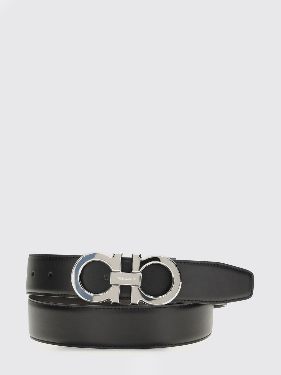 Ferragamo Gancini Calfskin Leather Belt