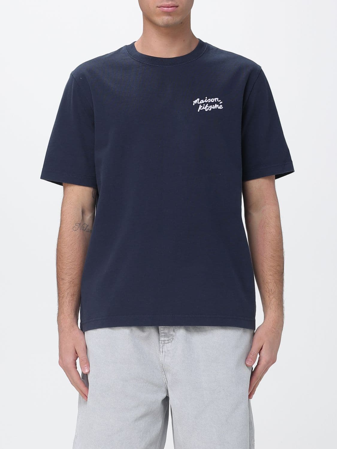 Maison Kitsuné Cotton T-shirt with Logo