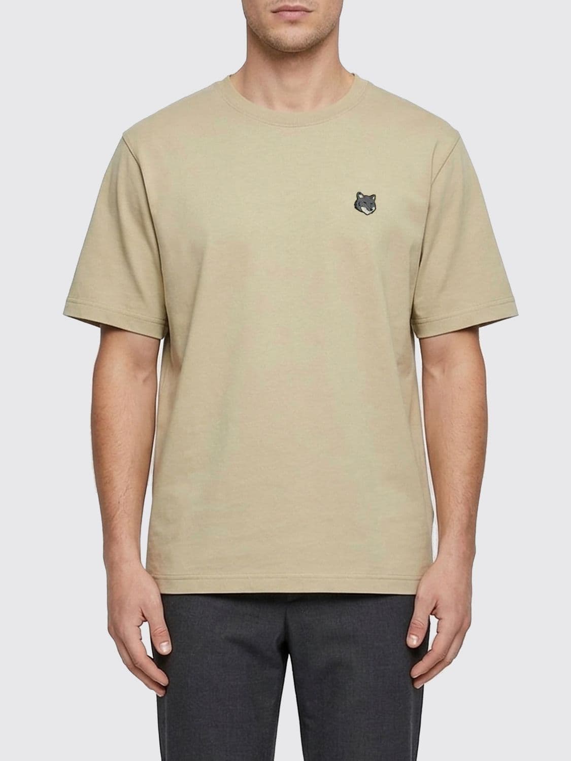 Maison Kitsuné Organic Cotton T-shirt with Logo