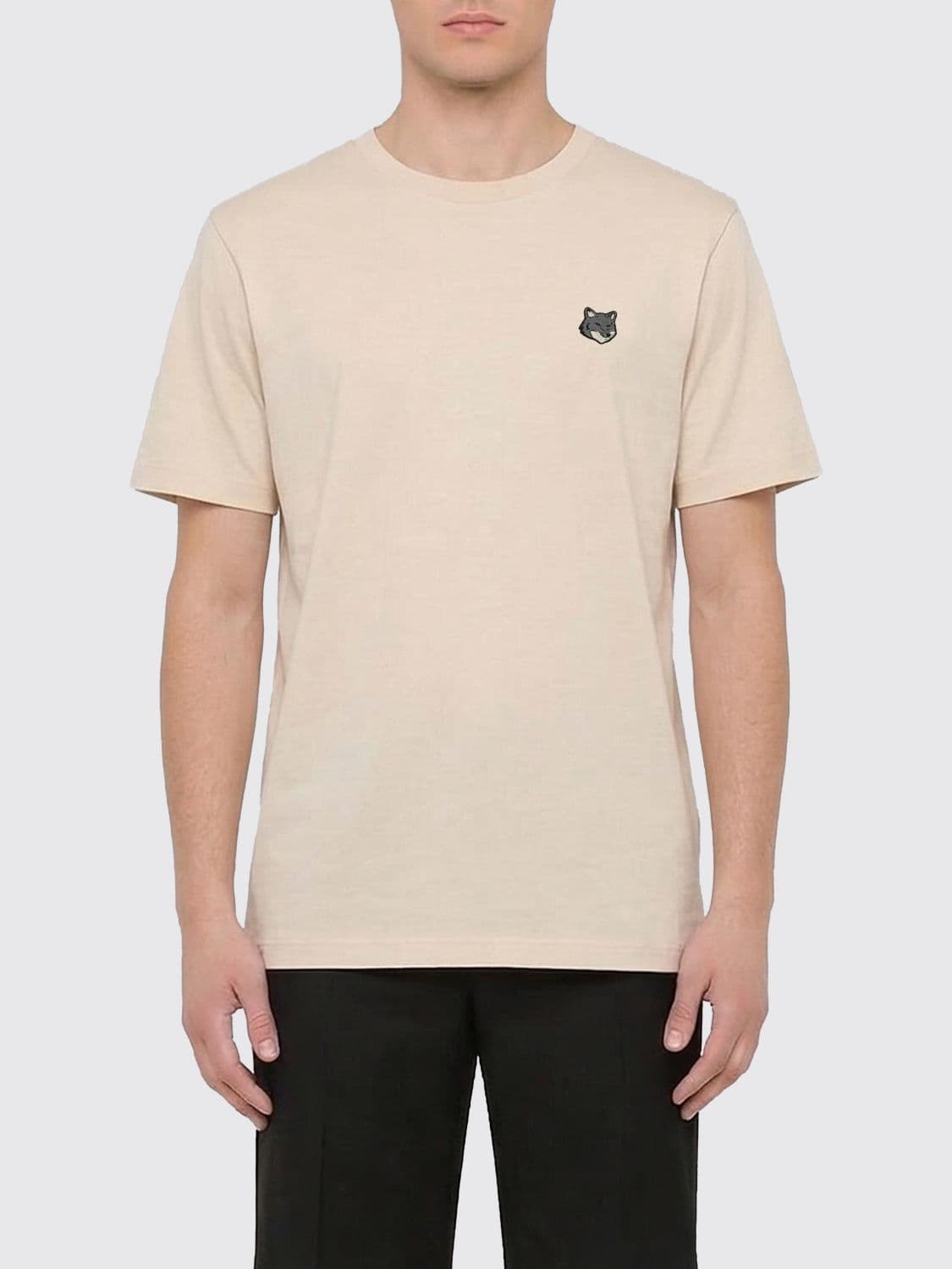 Maison Kitsuné Organic Cotton T-shirt with Logo