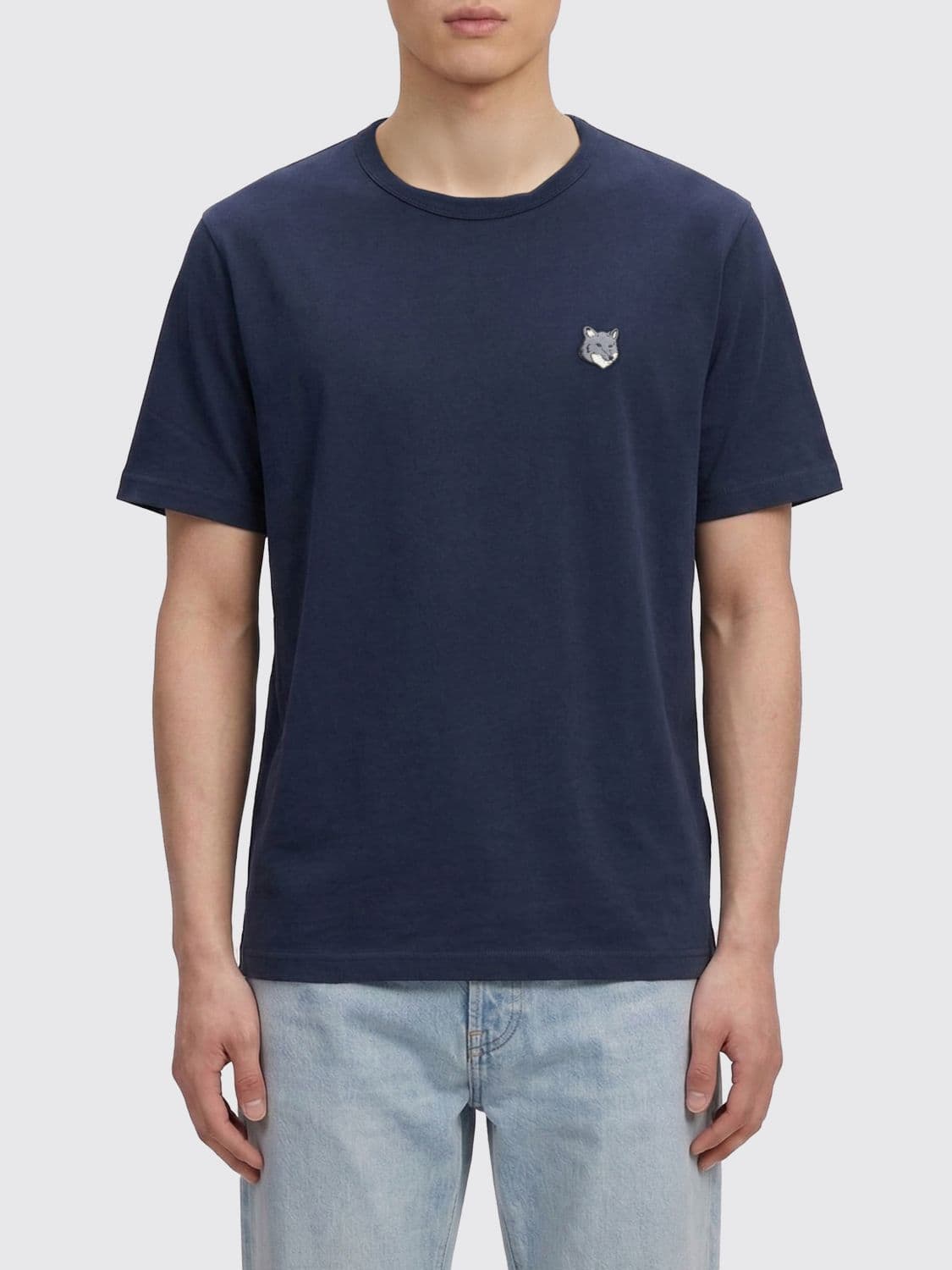Maison Kitsuné Organic Cotton T-shirt with Logo