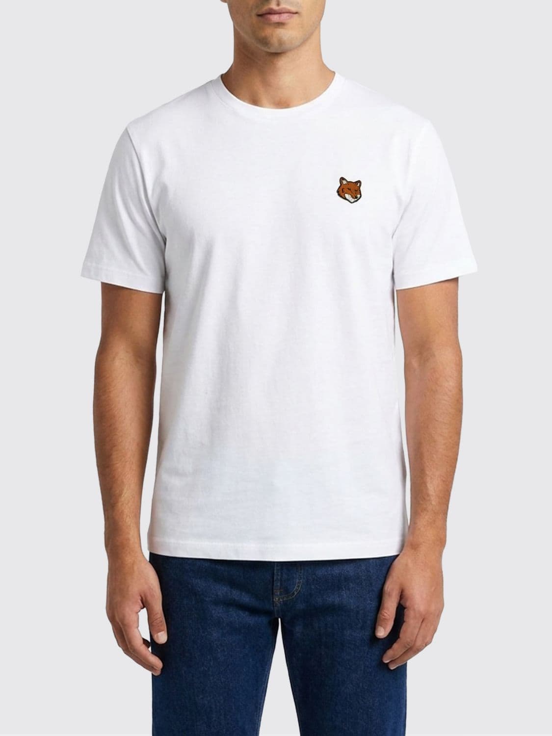 Maison Kitsuné Cotton T-shirt with Logo
