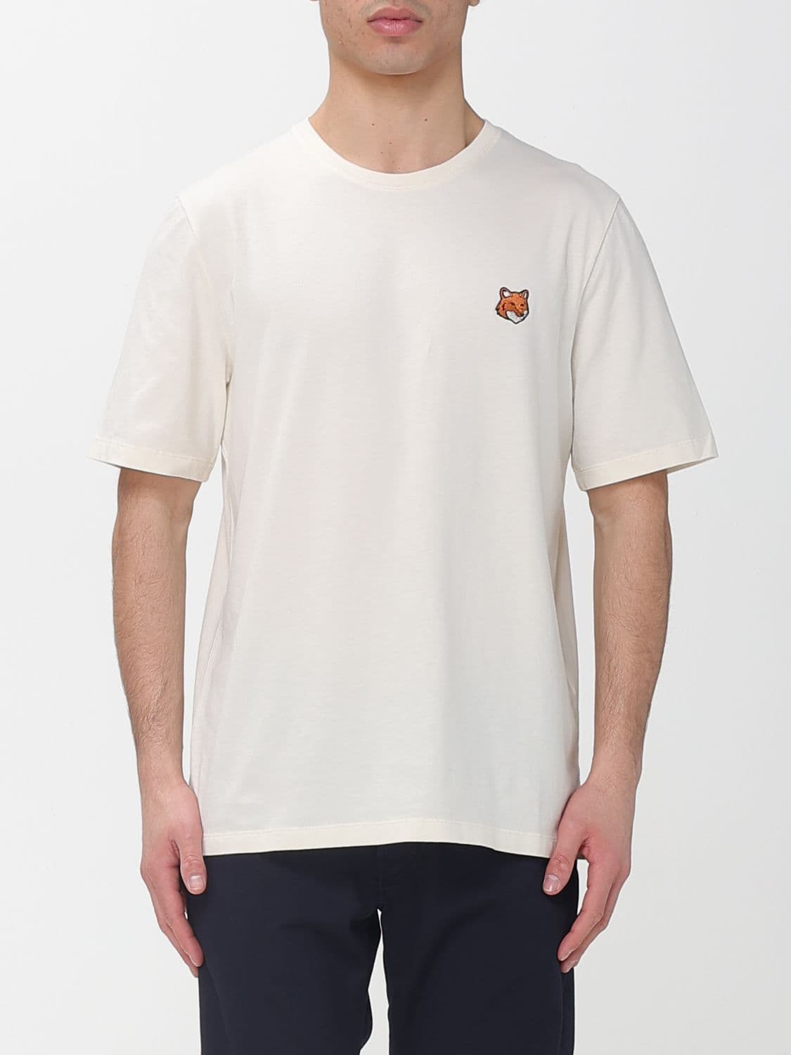 Maison Kitsuné Cotton T-shirt with Logo