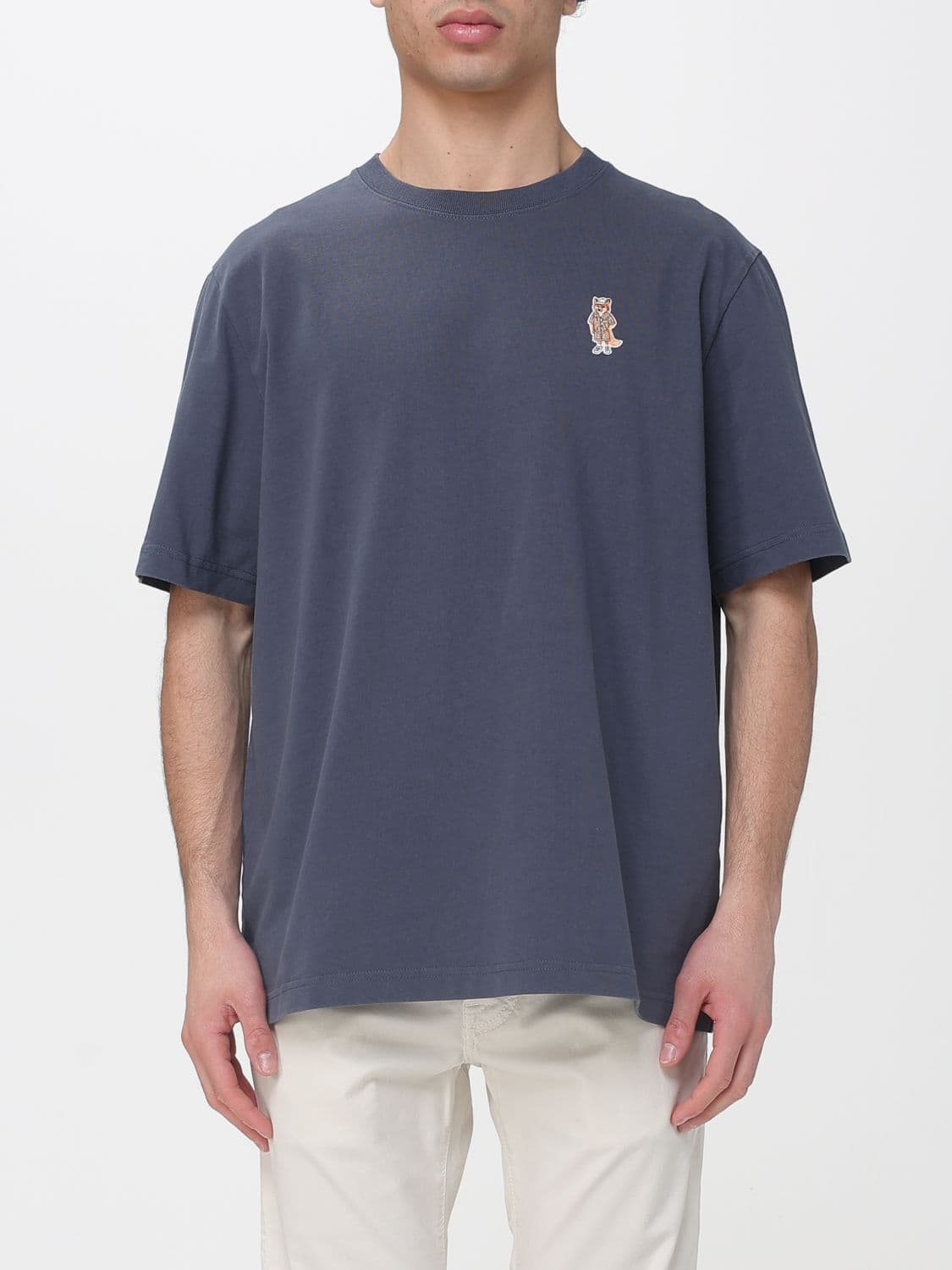 Maison Kitsuné Cotton T-shirt with Logo