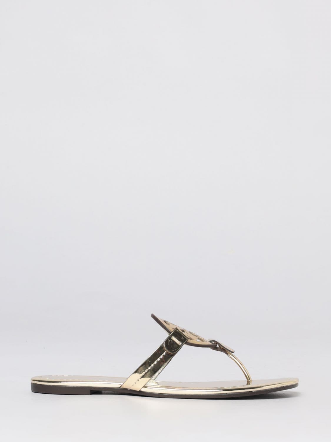 Tory Burch Laminated Leather Miller Sandals