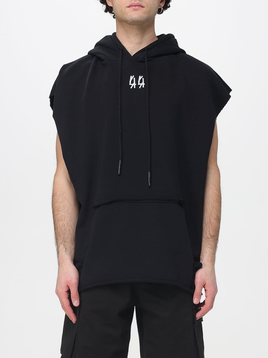 44 Label Group Sleeveless Cotton Hoodie