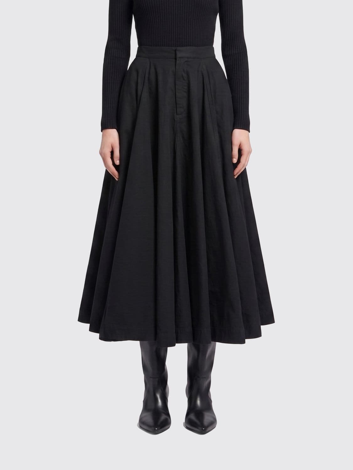 Balenciaga Cotton Midi Skirt