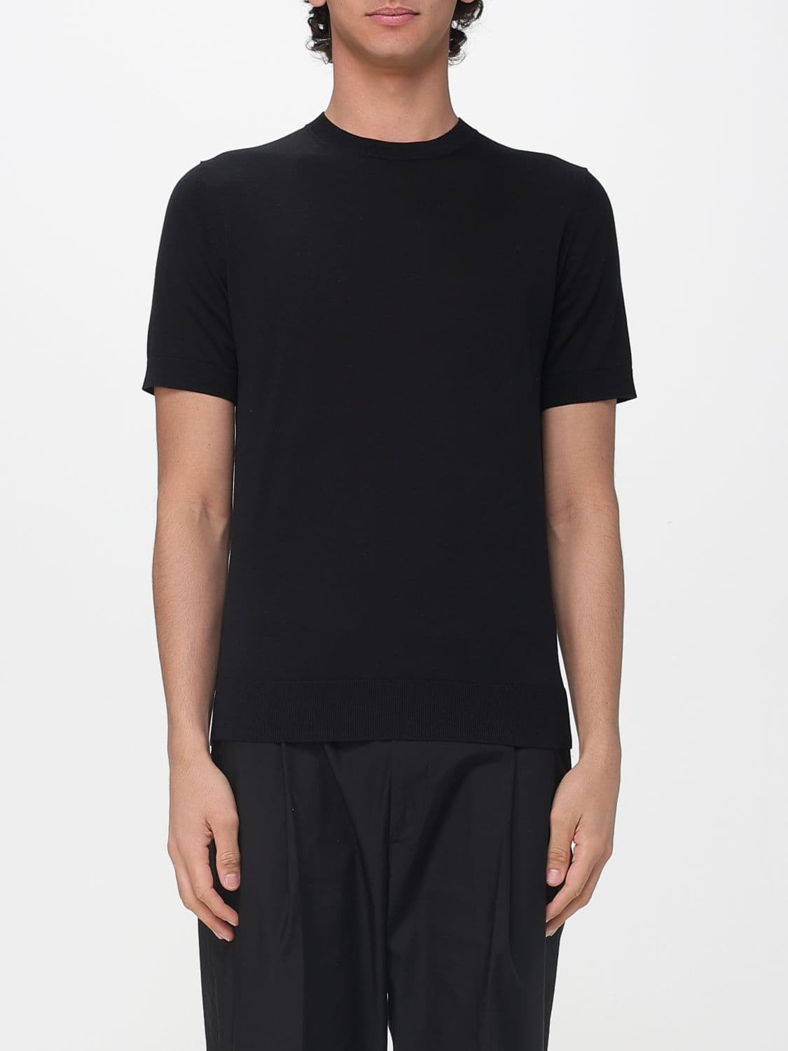 Paolo Pecora Basic Silk and Cotton Blend Sweater