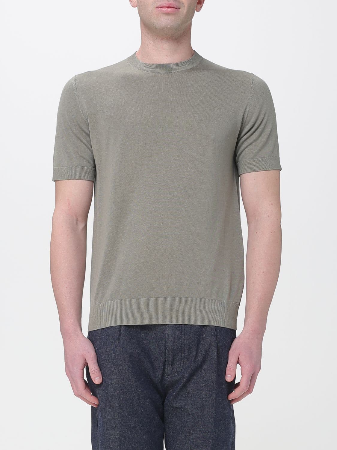 Paolo Pecora Basic Silk and Cotton Blend Sweater