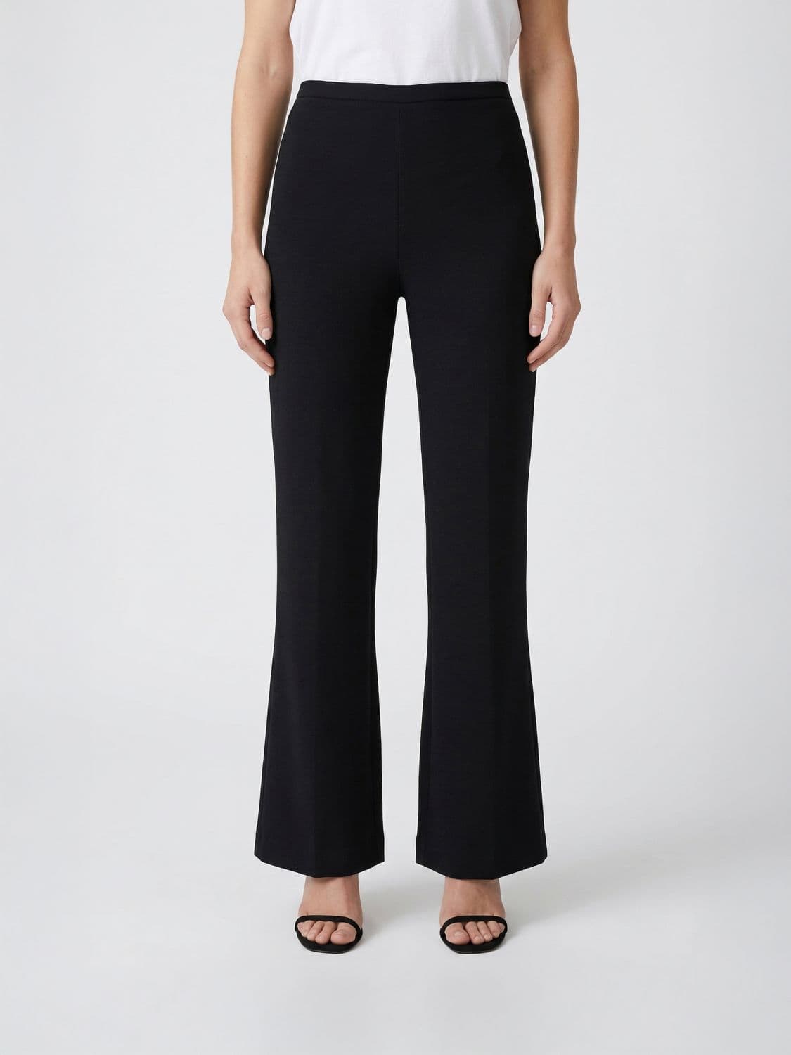 Alberta Ferretti Flared Crêpe Trousers