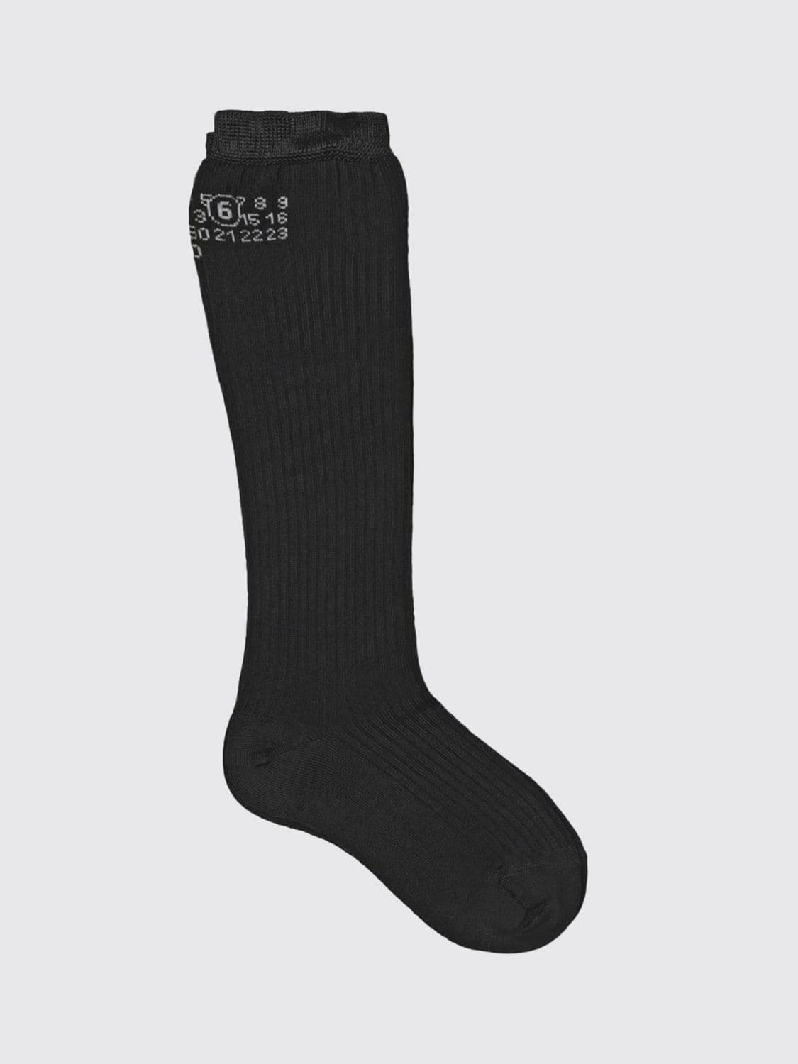 Mm6 Maison Margiela Cotton Blend Socks with Numbers Logo