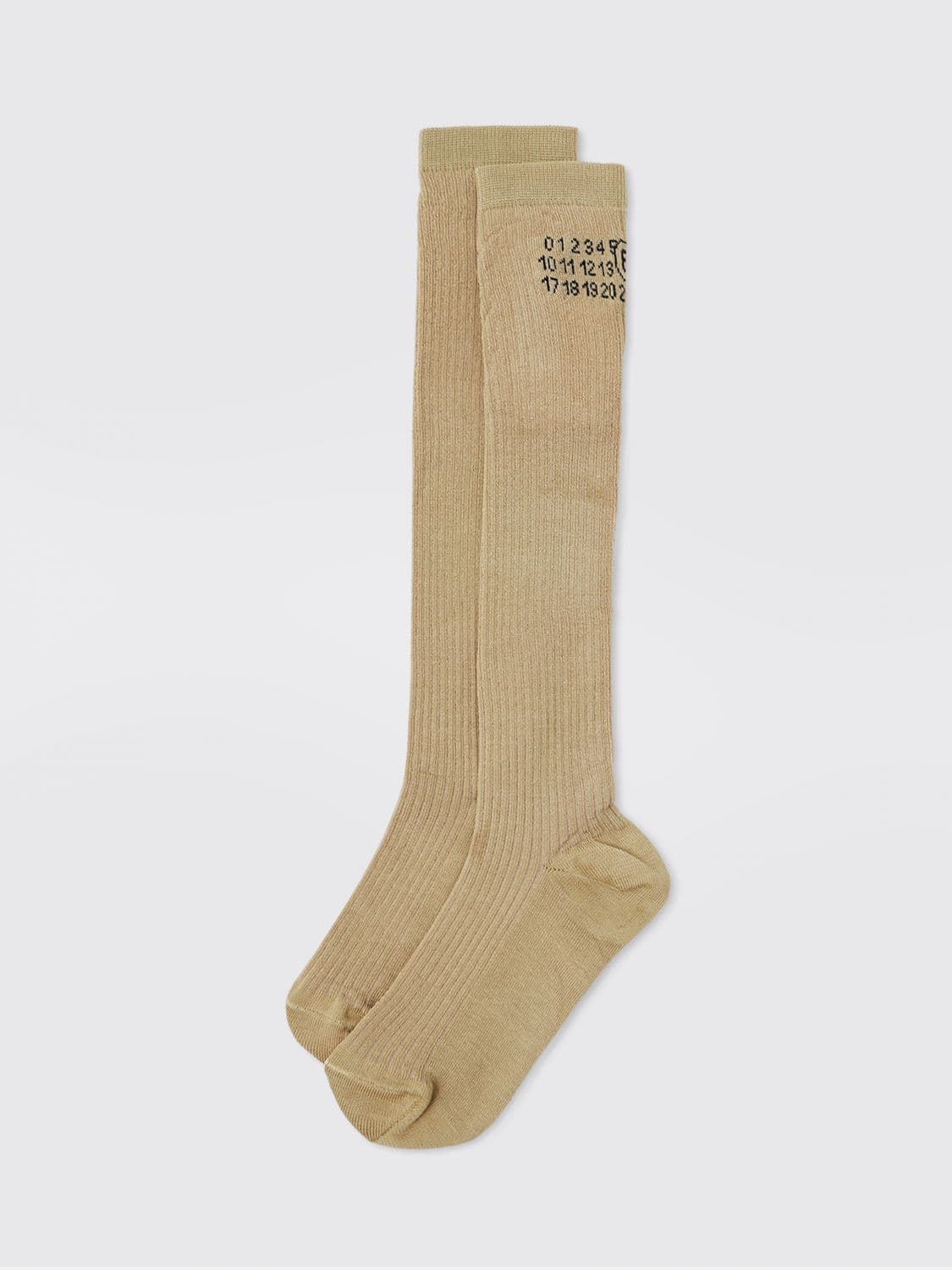 Mm6 Maison Margiela Cotton Blend Socks with Numbers Logo