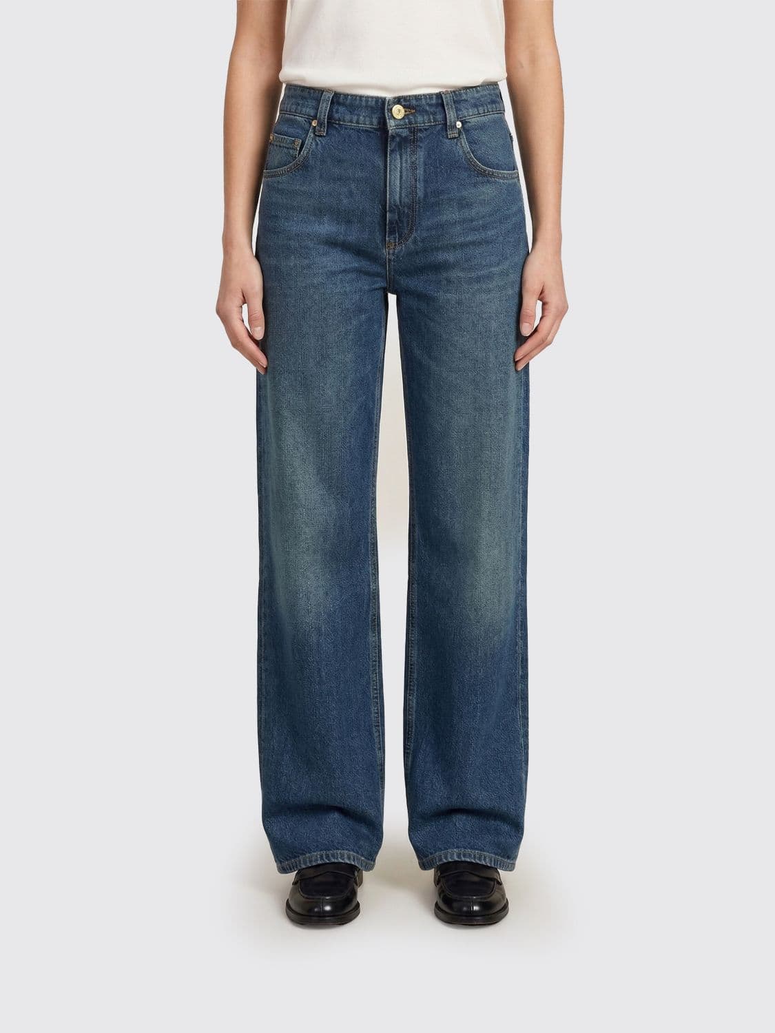 Brunello Cucinelli Cotton Denim Straight Jeans