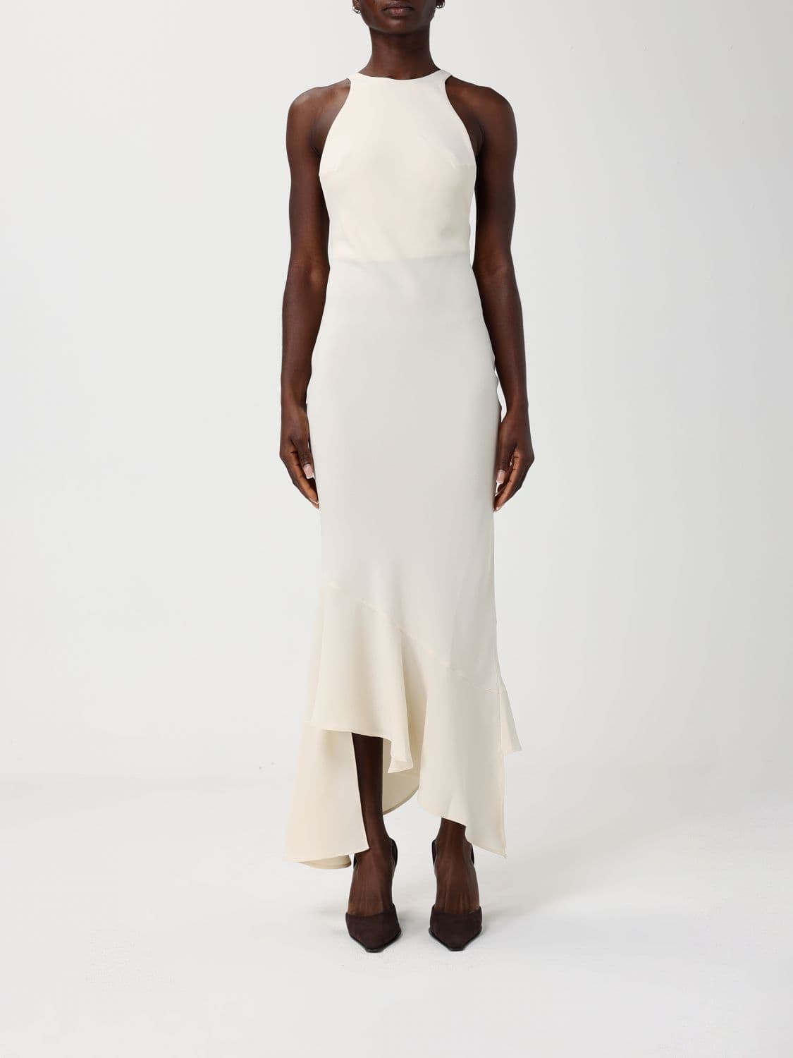 The Andamane Crepe Asymmetric Dress · 40