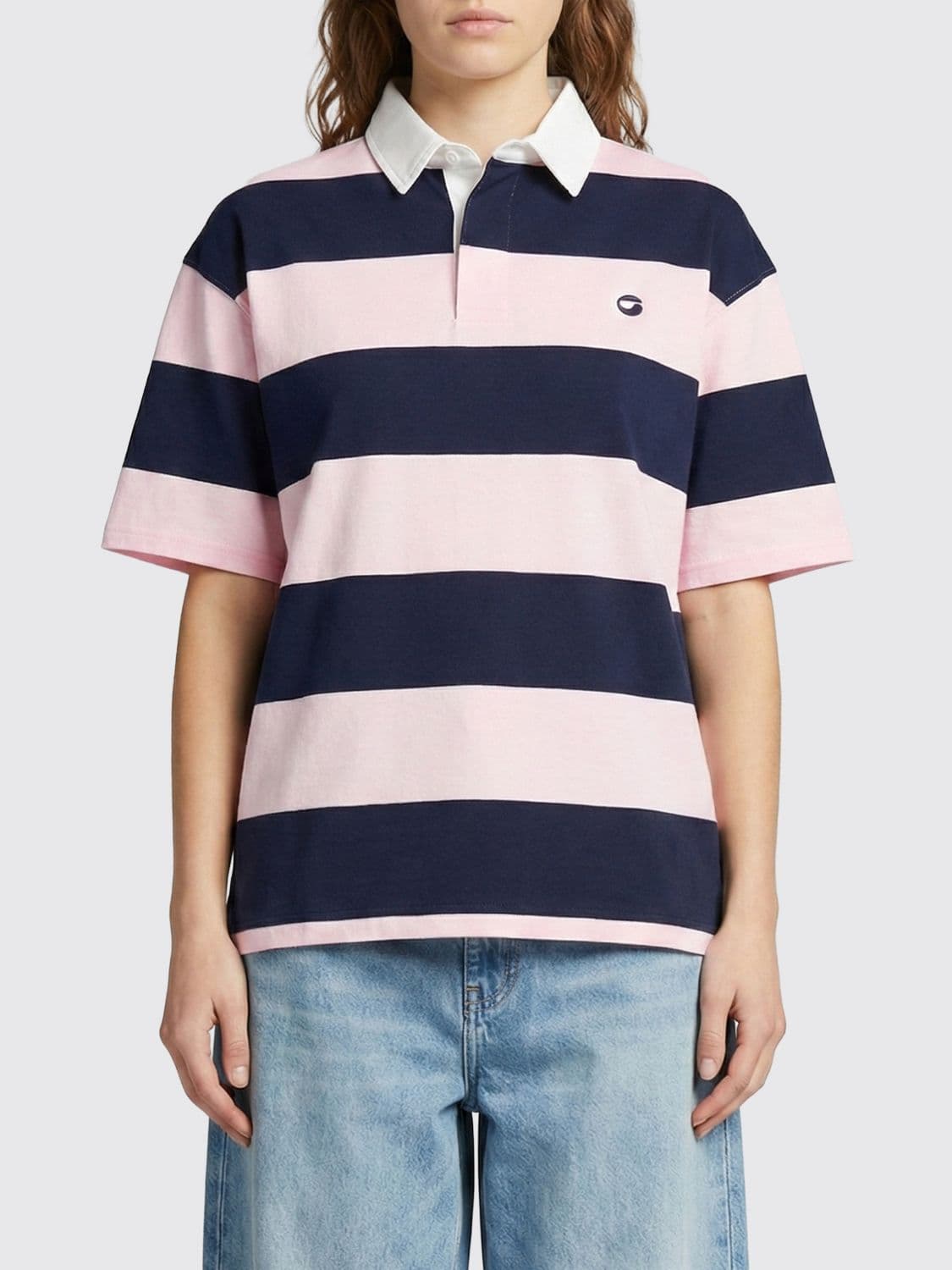 Coperni Striped Organic Cotton Polo