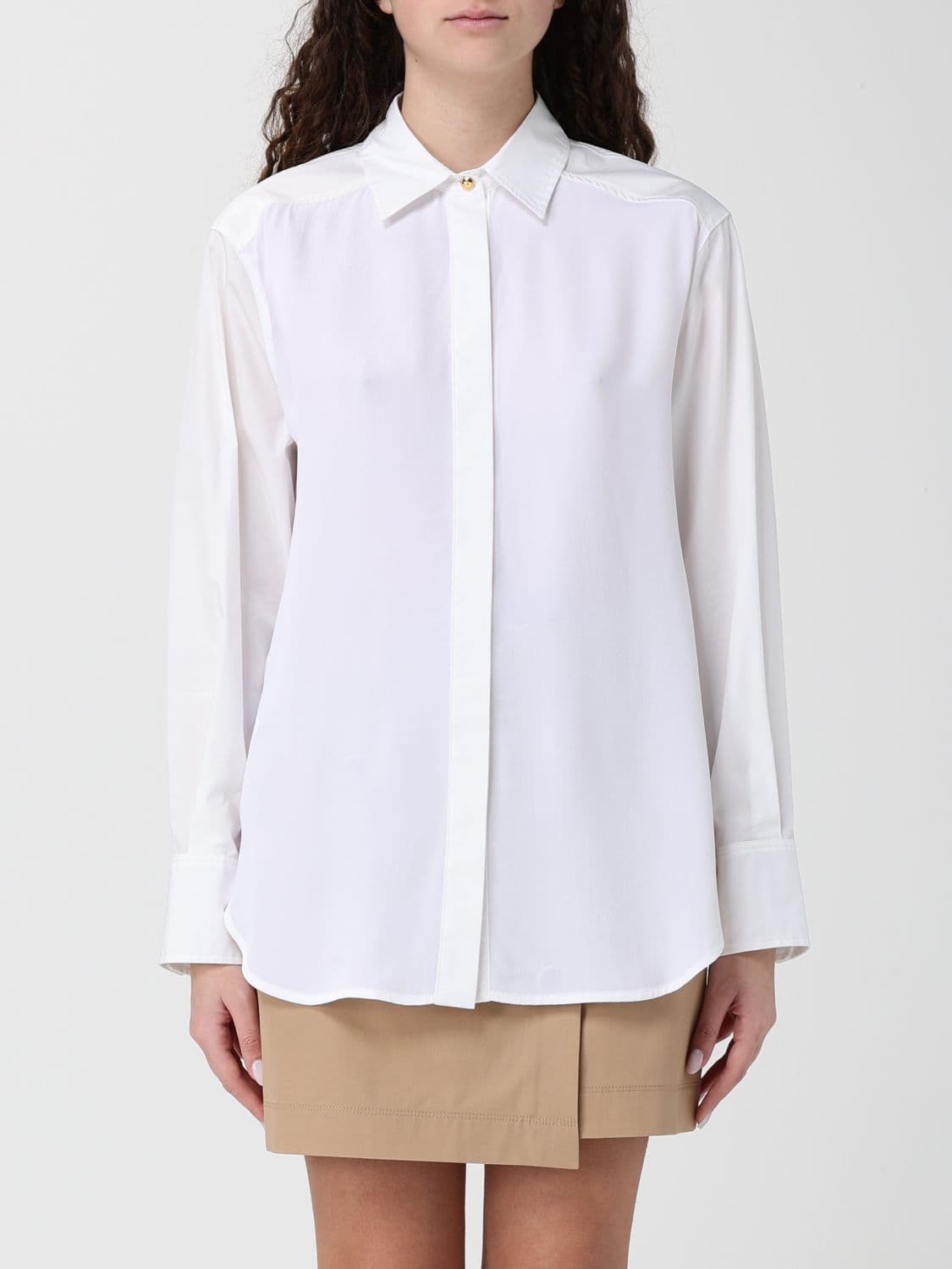 Pinko Poplin And Crepe Shirt