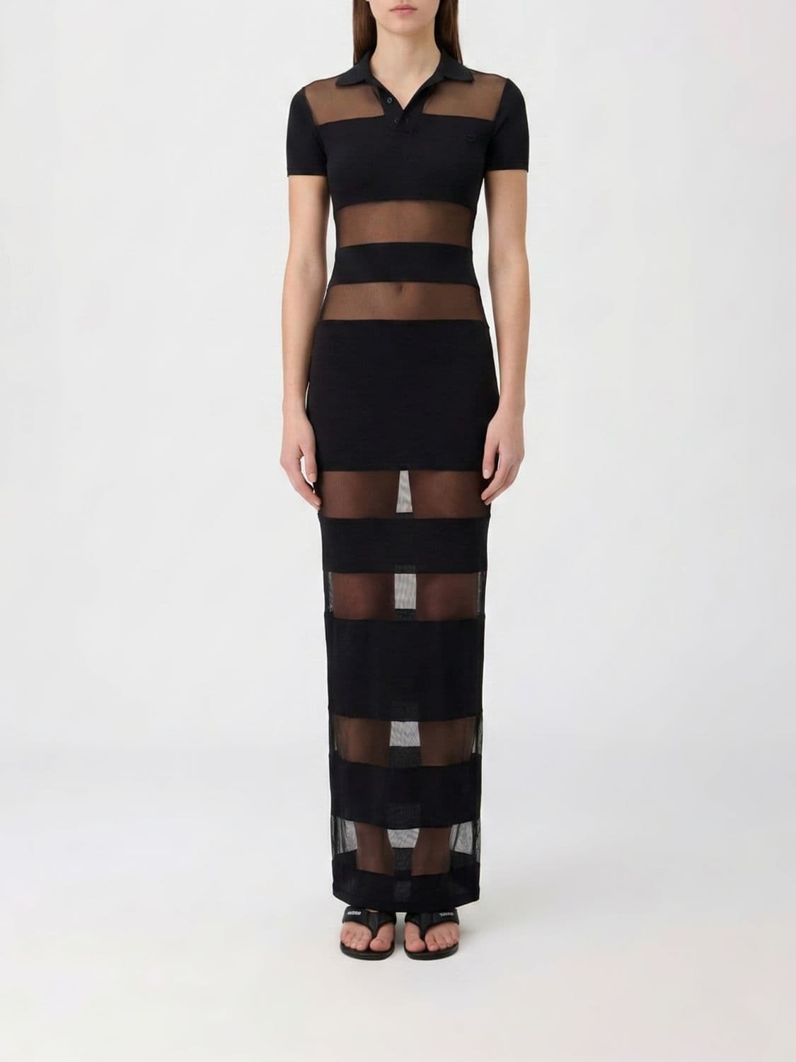 Coperni Semi Sheer Polo Dress