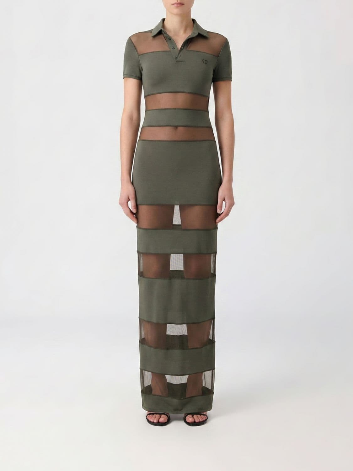 Coperni Semi Sheer Polo Dress