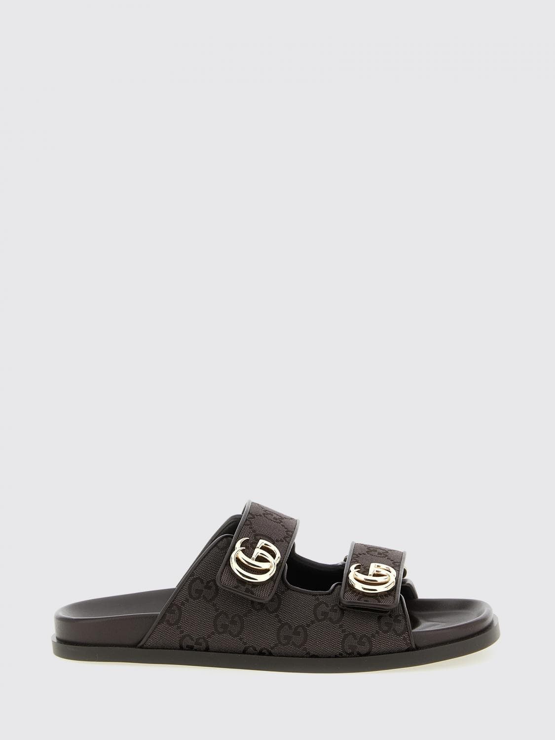Gucci GG Jacquard Monogram Canvas Sandals