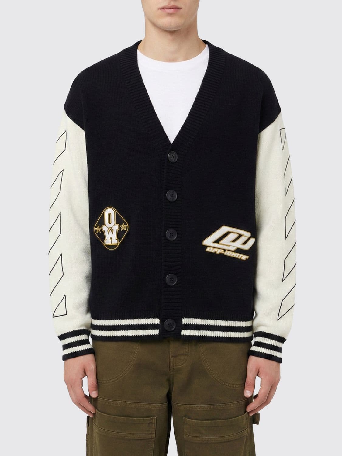 Off-White Cotton Cardigan