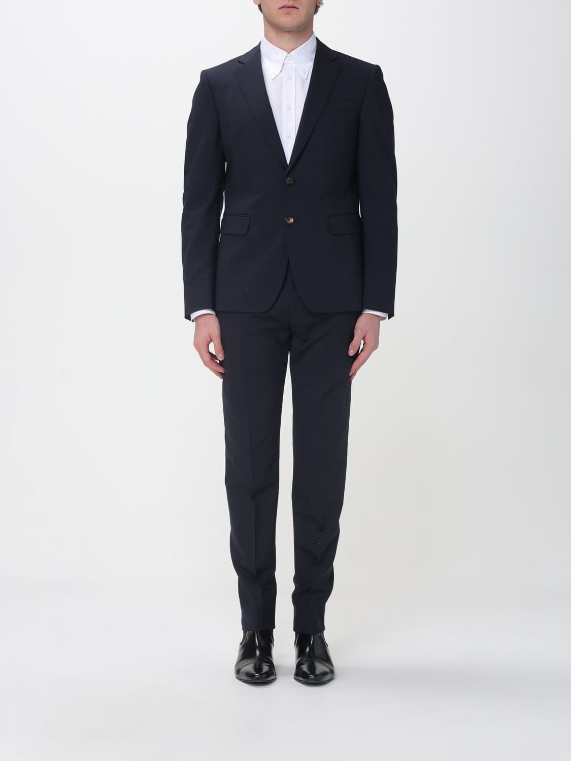 Dsquared2 Single-Breasted Dress in Stretch Wool Blend