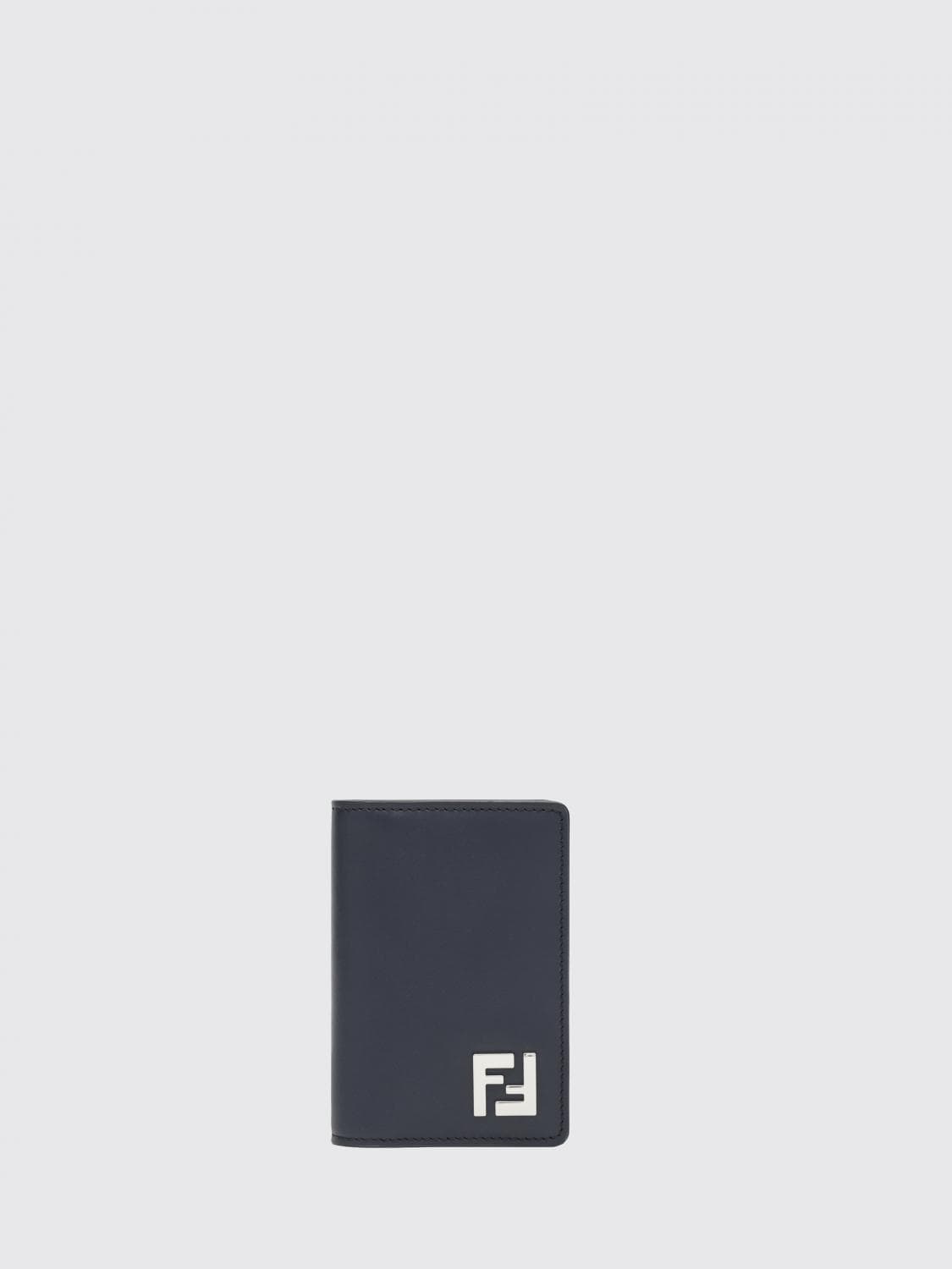 Fendi Squared FF Coated Cotton Leather Card Holder · OS